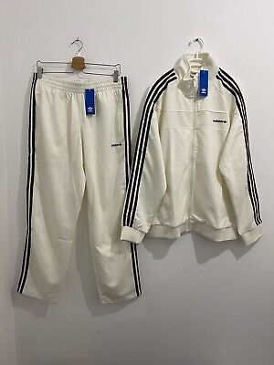 Adidas 80s Premium Embossed 3-Stripes Tracksuit Off White Adidas 80s Premium Embossed 3-Stripes Tracksuit Off White