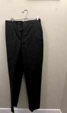 Vintage Trousers Mens Poly Wool Serge Army Green AG-344 Various Sizes