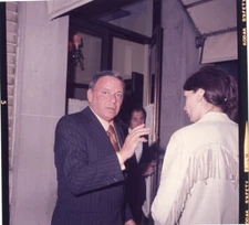 Frank Sinatra Candid 1970's Backstage Pose Original 2.25 x 2.25 Transparency