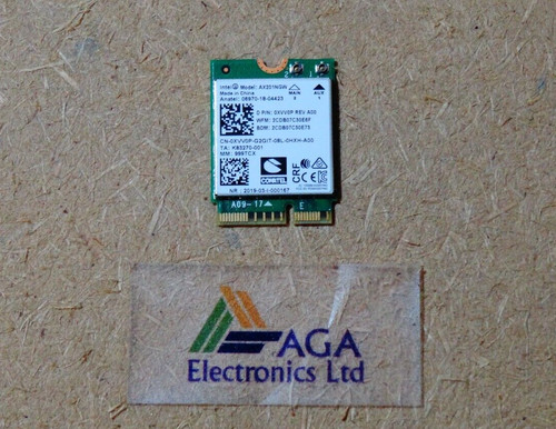 Dell Latitude 3510 Laptop Wireless WiFi Karte. Modell: AX201NGW, DP/N: 0XVV0P
