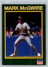 1990 Starline Long John Silver Baseball #27 Mark McGwire - VG - Athletics