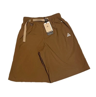 NEW! Size Small Nike ACG Orb Weaver UV Repel Hiking Shorts With Belt Brown Men's - Image 1 of 4