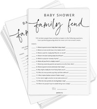 GardenCity Baby Shower Games - 50 5 x 7 inches / 13 x 18 cm, Family Feud