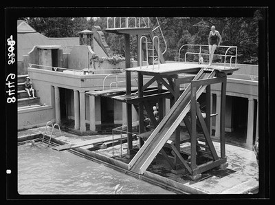 Nairobi Kenya Colony 1930s Salisbury Hotel Swimming Pool Diving Platform