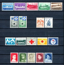 N57 Netherlands    All stamps 1957 in complete sets  Very Fine MNH