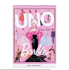 2024 Mattel UNO Canvas "BARBIE" Fashion Model Collection by Robert Best NIB