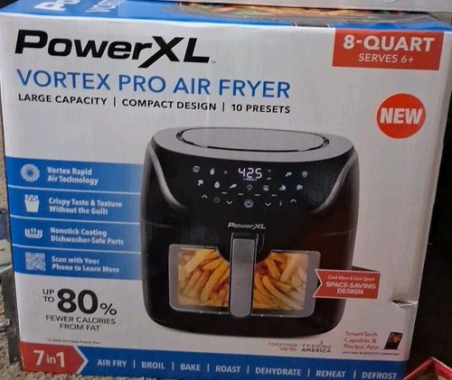 Piastra Grill Sostitutiva Per Friggitrice Ad Aria 8QT PowerXL Vortex Pro – Acciaio Carbonio Con 6 Gommini, 19,4x19,2 Cm