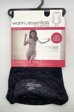 Women’s L Warm Essentials by Cuddl Duds Sweater Knit Base Layer Dark Charcoal