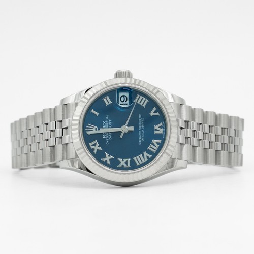 2026 Rolex Datejust 31 Blue Roman 278274 Dial Stainless Steel Fluted Jubilee B&P - 第 4/9 張圖片