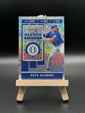 2020 Panini Chronicles Contenders Optic White Sparkle Prizm Pete Alonso #23