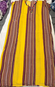 Latin American Cotton Poncho Multi-Color Striped with Tassels Unisex Adult