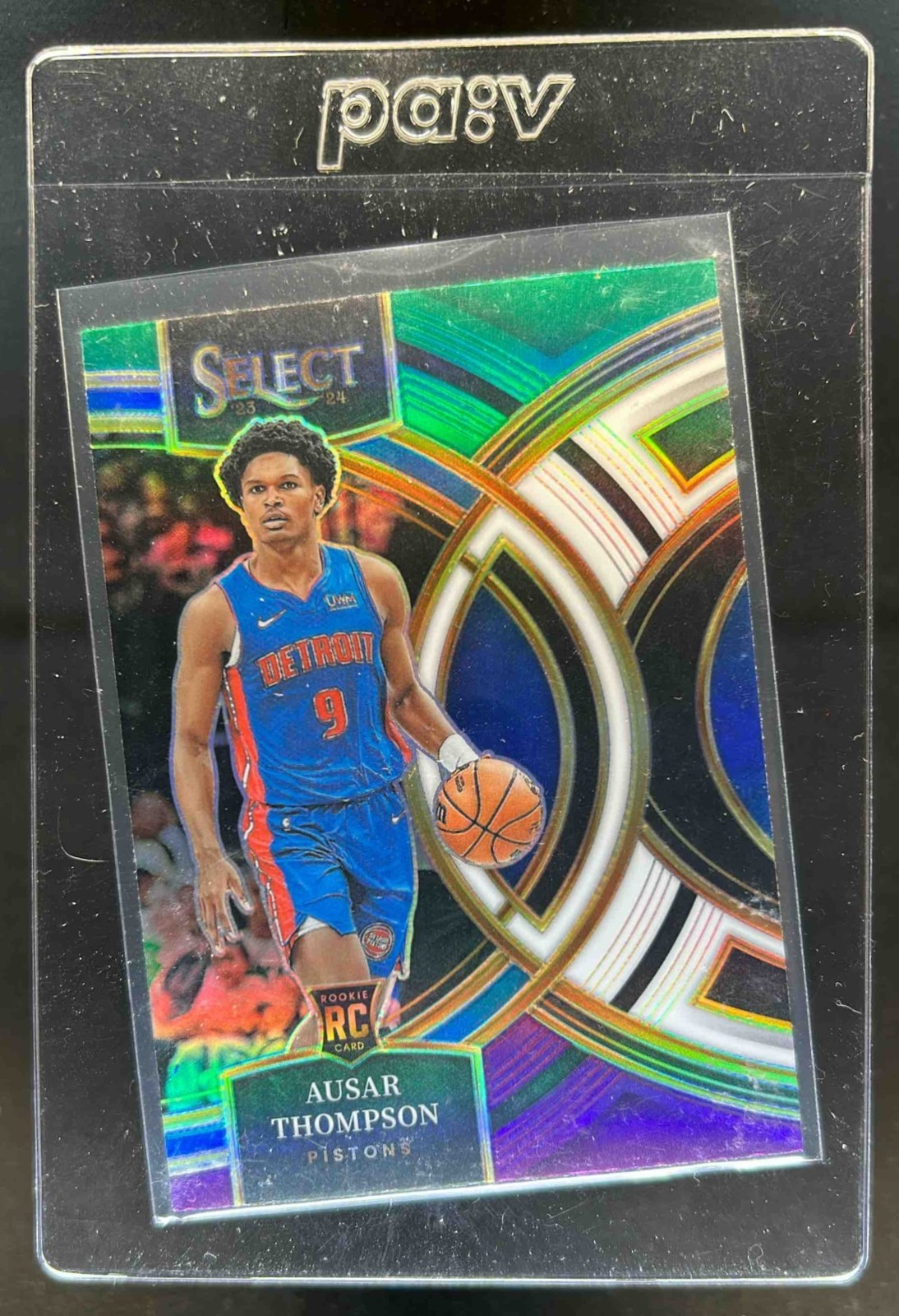 2023-24 Select Ausar Thompson RC Green White Purple Prizm Premier Level #128