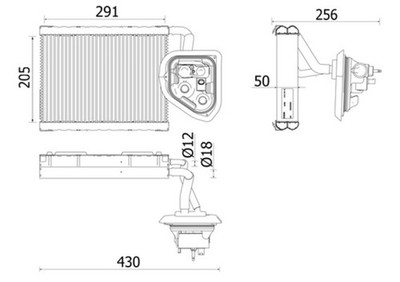 Verdampfer Klimaanlage PREMIUM LINE MAHLE AE 159 000P für BMW 5er G30 F90 7er