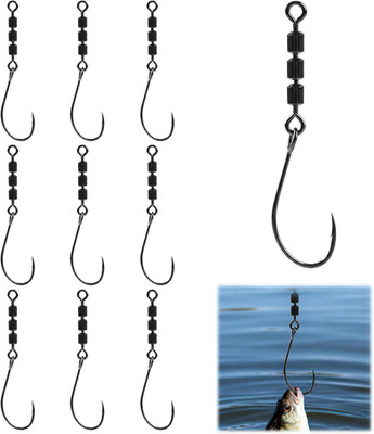 10 Stück Rotate Fishing Rig Hooks, Angelhaken Für Forellen Angeln, Forellen Hake