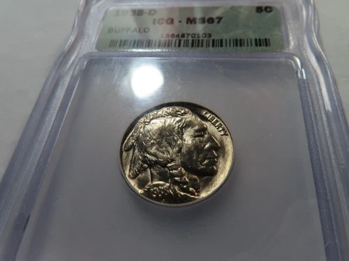 J8 USA 1935-D Buffalo Nickel ICG MS-67