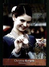 Christine Errath Autogrammkarte Original Signiert Eiskunstlauf + A 256399