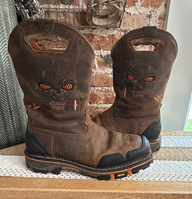 Cody James Brown Leather EH Work Boots 13EE ASTM F2413-24 Style DBP-3-B