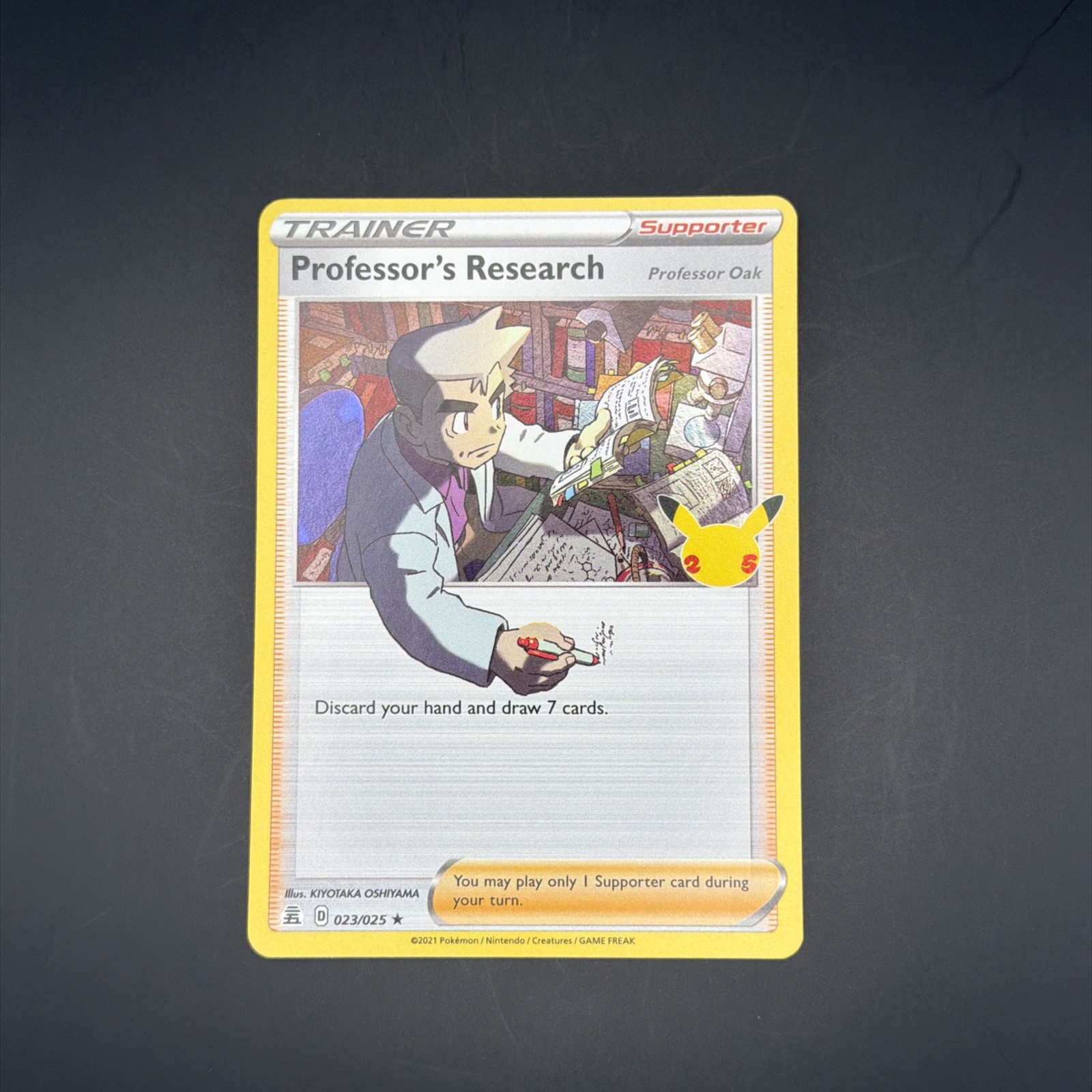 2021 Professor's Research 23/25 - Holo Rare Celebrations  Pokémon Prof Oak