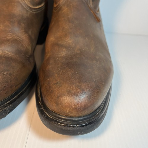 Red Wing Shoes Pecos Stiefel Herren Größe 11 D Braun Leder Arbeit Ölbeständig USA - Bild 4 von 12
