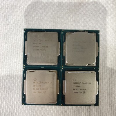 Lot of (4) Intel core I3/I5/I7 6th/7th/8th Gen processors