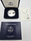 2007 American Eagle Proof Dollar -  One Ounce Proof Silver Coin with Box and COA