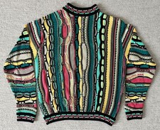 Vintage Authentic COOGI Australia 3d Knit Cotton Sweater Size Small