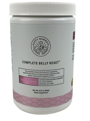 HAPPY MAMMOTH Complete Belly Reset Vanilla Bean 240 Grams Exp. 10/2026 Brand New