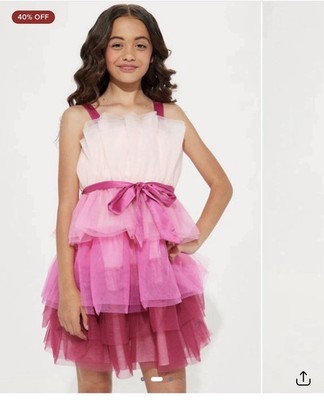 Mini Victoria Tulle Dress Size 16 Girls Pink