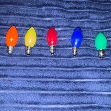 25 Pc LED C7 Replacement bulbs Multicolo