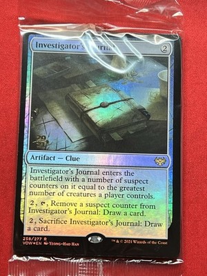 Investigator's Journal Prerelease Cards Foil MTG