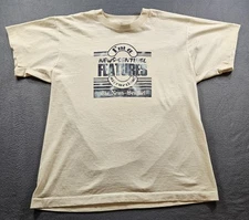 VINTAGE The News-Sentinal 80s Promo Graphic T-Shirt Made In USA Size Large