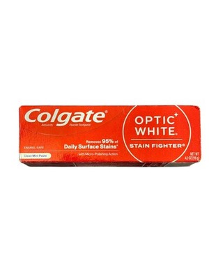 Colgate Optic White Stain Fighter Toothpaste 4.2 oz   Exp 12/2026