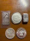 6-T OZs: 2T OZ-Skull & Crossbones 1T-Pan American 1T-Johnson Matthey 1T-A-Mark