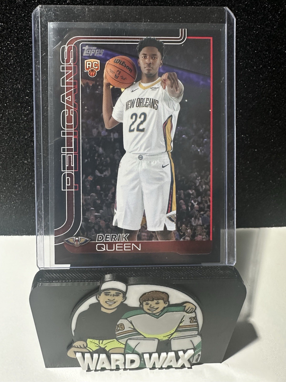 2025-26 Topps - Derik Queen #213 Black -#/68 Rookie Pelicans
