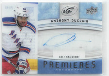 2014-15 Upper Deck Ice Premieres Autographs Anthony Duclair Rookie Auto #IPA-AD