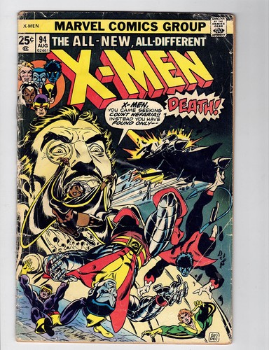 X-MEN #94 1.5 1ST NEW TEAM IN TITLE 1975 OFF-WHITE PAGES
