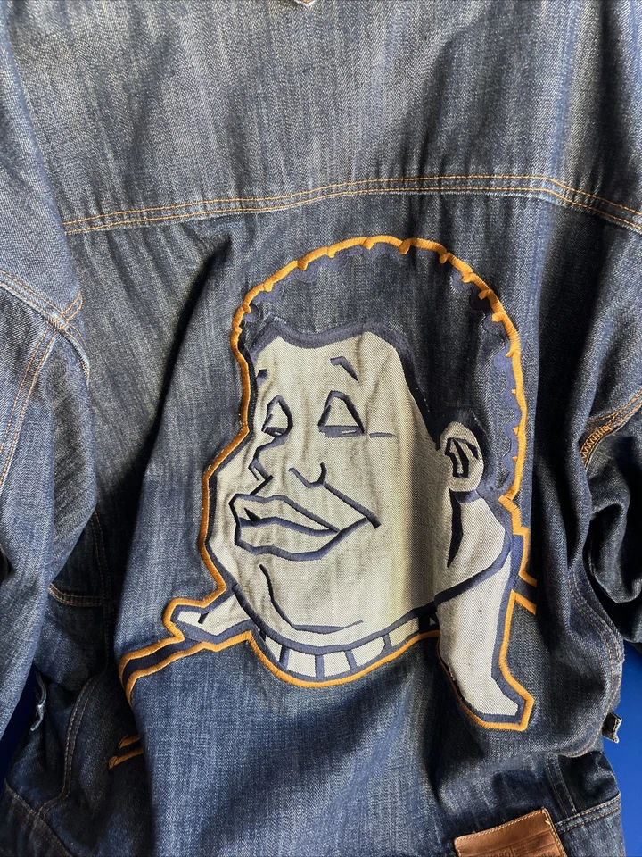 Fubu Platinum "Fat Albert" Embroidered Denim Men’s 3 XL Jacket Used Ships Fast - Image 3 of 4
