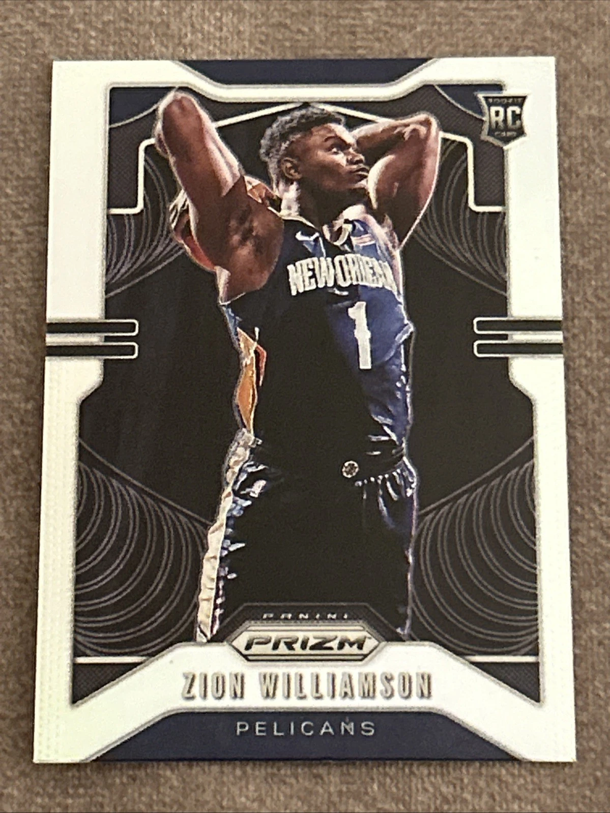 2019 Panini Prizm #248 Zion Williamson Rookie Silver Prizm Parallel RC Pelicans