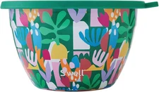 Stainless Steel 64oz Salad Bowl KitPaper Cutouts DesignIncludes2oz Mini Canister