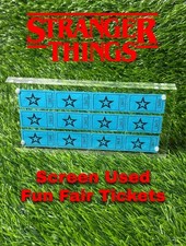 Authentic Stranger Things Screen Used “Fun Fair” Tickets Prop on The Hot Collector
