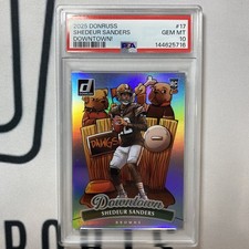 2025 PANINI DONRUSS DOWNTOWN! #17 SHEDEUR SANDERS ROOKIE RC PSA 10
