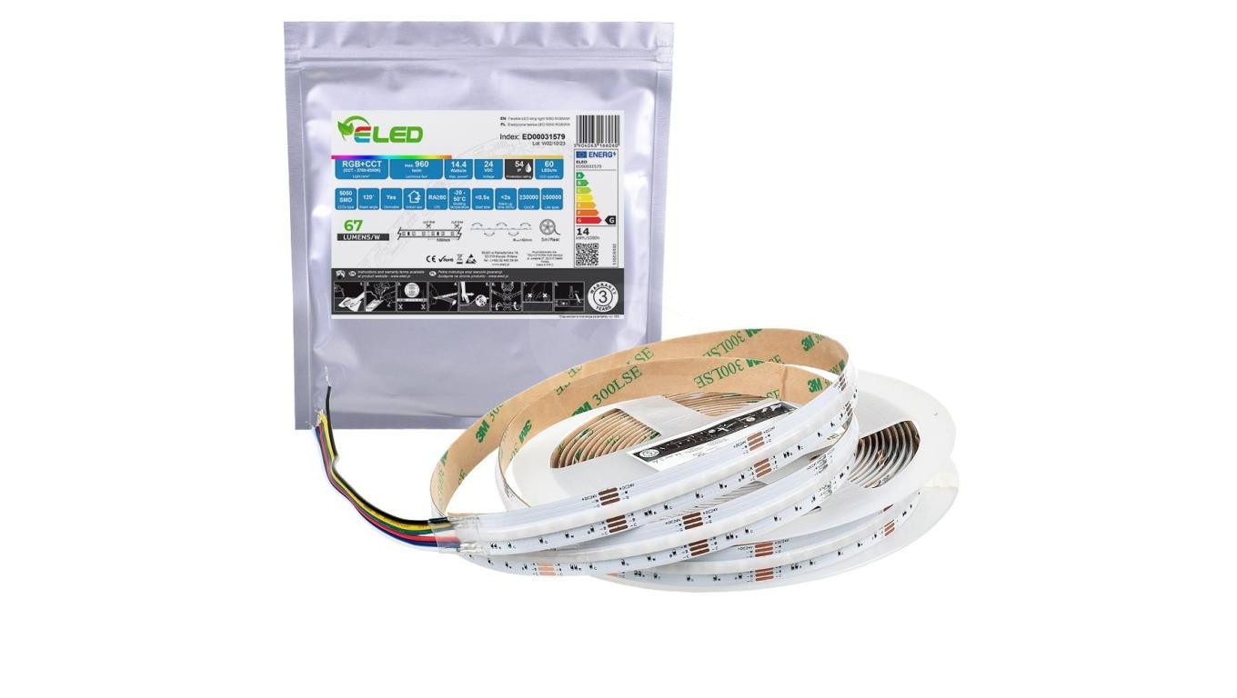 Tama COB RGB+CCT 840  24  16  (CCT - 2700K - 6500K) CRI90+ IP54 - ED00