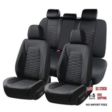 Leather Seat Covers, Car Seat Covers Full Set, Car Seat FullSet Black