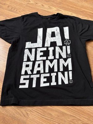 Rammstein T Shirt L Ramm4 Lyric JA NEIN RAMMSTEIN 2019 Merch Metal Concert Tee