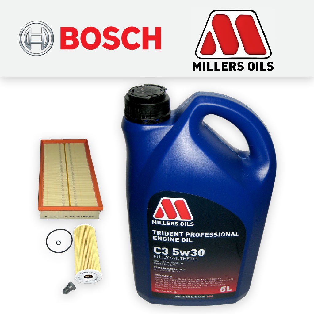 SERVICE KIT for SKODA OCTAVIA (1U) 1.9 TDI OIL AIR FILTERS +5w30 OIL (1998-2010)