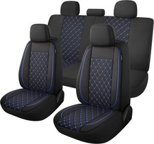 Breathble Car Seat Covers Full Set Washable Seat Covers For Cars Blackblue Breathble Car Seat Covers Full Set Washable Seat Covers For Cars Blackblue