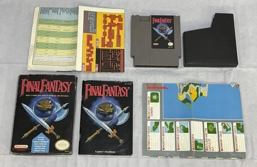 Final Fantasy Nintendo NES COMPLETE Game with Box Manual Maps Fast Free Shipping