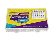 ALLECIN 240-Piece LED Diode Kit - 24 Values (3mm & 5mm)