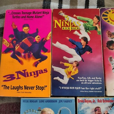 3 Ninjas VHS lot kick Back Knuckle Up High Noon At Mega Mountain