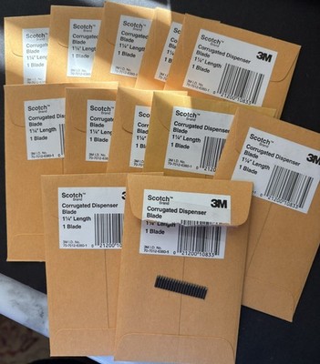 Lot of 7 - ''3M Replacement Blade for Corrugated Dispenser - 1.25'' Length